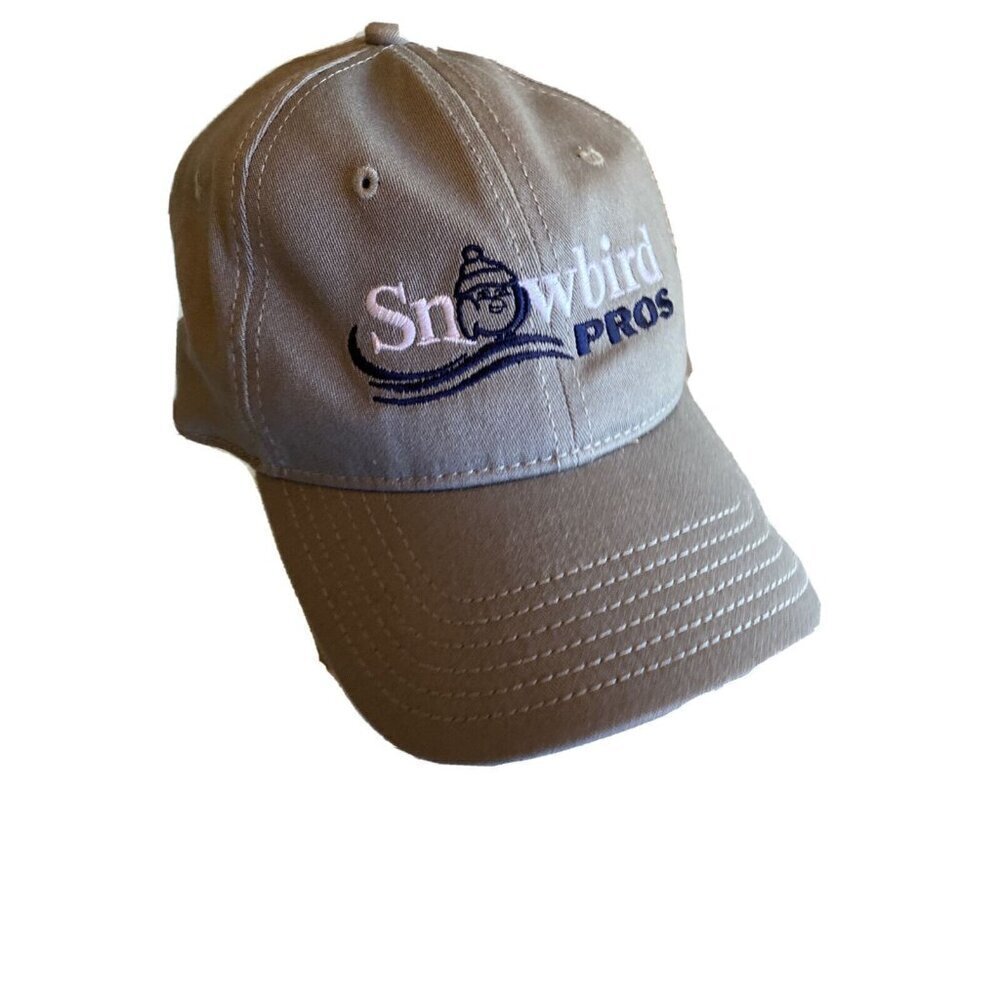 Gray Snowbird Pros Hat Cap Size S/M Winter Sport Ski Snowboard‎ Snowmobile